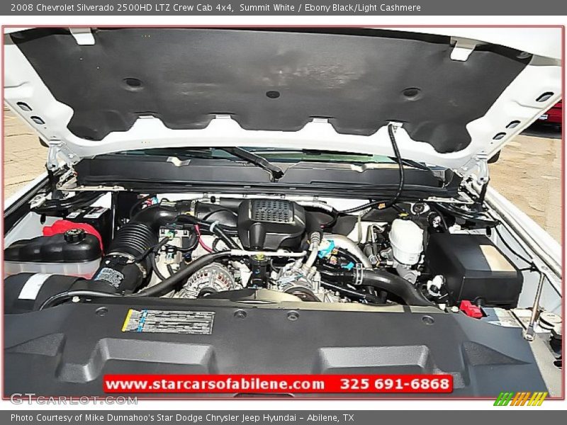 Summit White / Ebony Black/Light Cashmere 2008 Chevrolet Silverado 2500HD LTZ Crew Cab 4x4