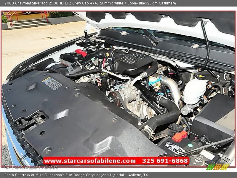 Summit White / Ebony Black/Light Cashmere 2008 Chevrolet Silverado 2500HD LTZ Crew Cab 4x4