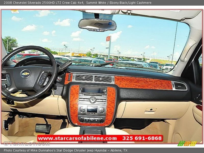 Summit White / Ebony Black/Light Cashmere 2008 Chevrolet Silverado 2500HD LTZ Crew Cab 4x4