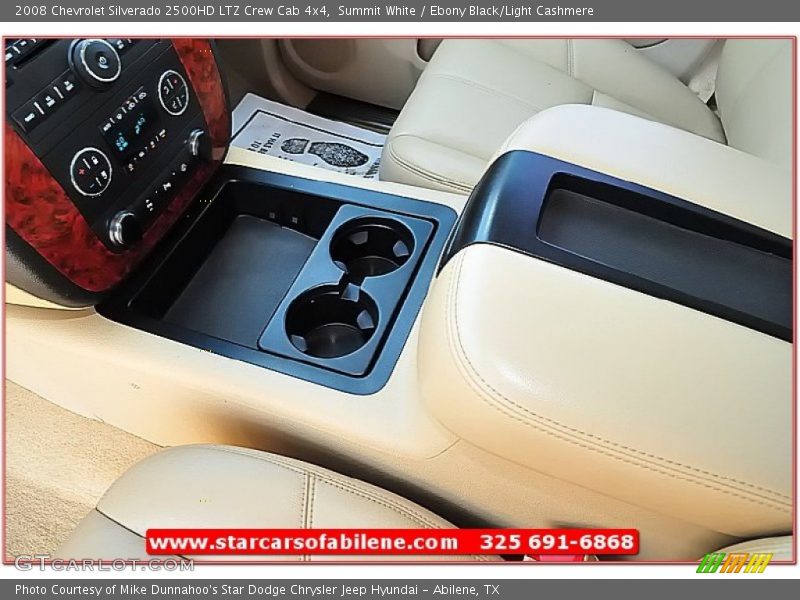 Summit White / Ebony Black/Light Cashmere 2008 Chevrolet Silverado 2500HD LTZ Crew Cab 4x4