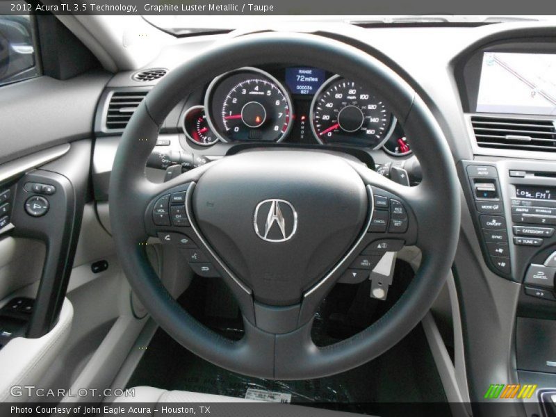 Graphite Luster Metallic / Taupe 2012 Acura TL 3.5 Technology