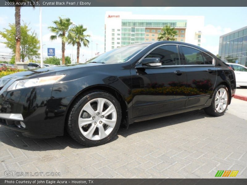 Crystal Black Pearl / Ebony 2009 Acura TL 3.5