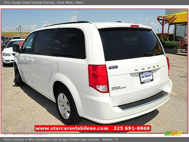 Stone White / Black 2011 Dodge Grand Caravan Express