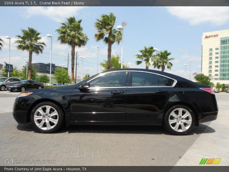 Crystal Black Pearl / Ebony 2009 Acura TL 3.5