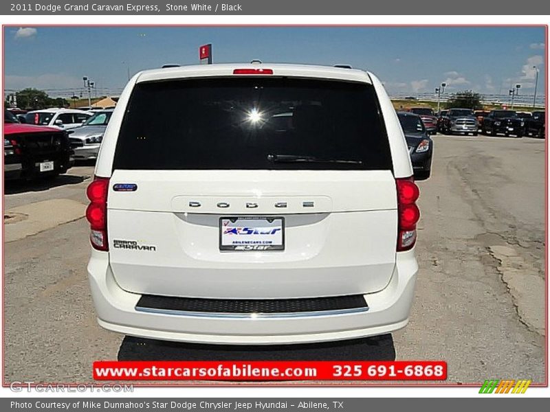 Stone White / Black 2011 Dodge Grand Caravan Express