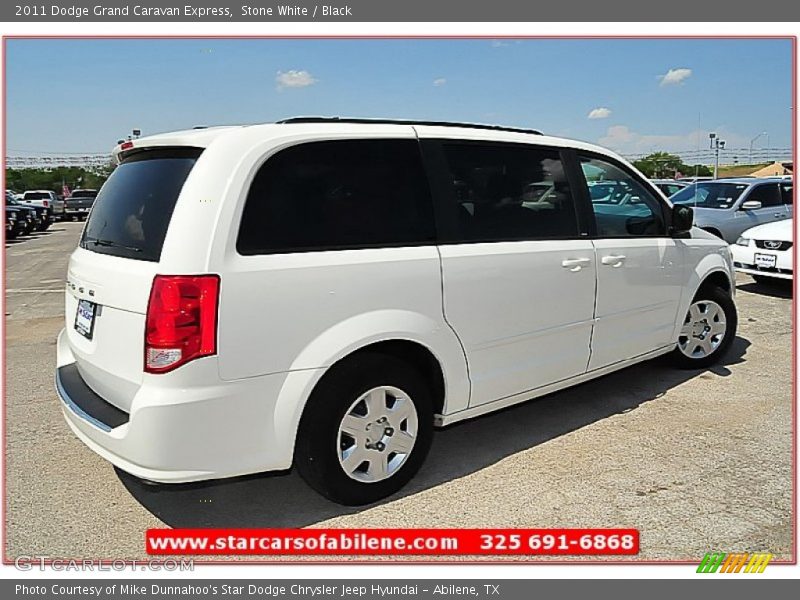Stone White / Black 2011 Dodge Grand Caravan Express