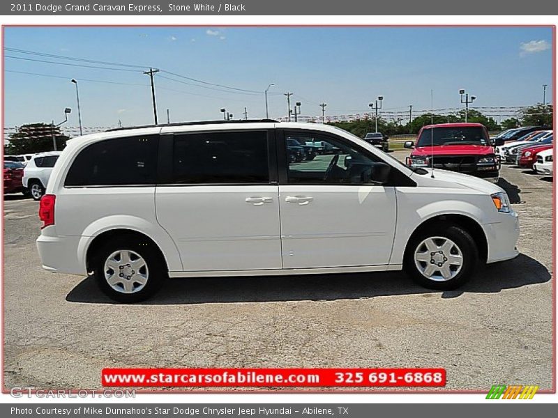 Stone White / Black 2011 Dodge Grand Caravan Express