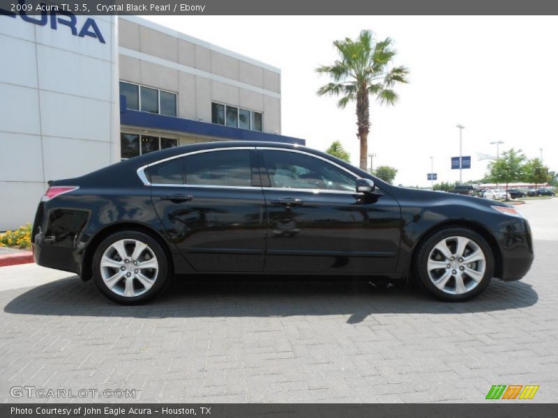 Crystal Black Pearl / Ebony 2009 Acura TL 3.5