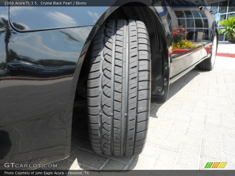 Crystal Black Pearl / Ebony 2009 Acura TL 3.5