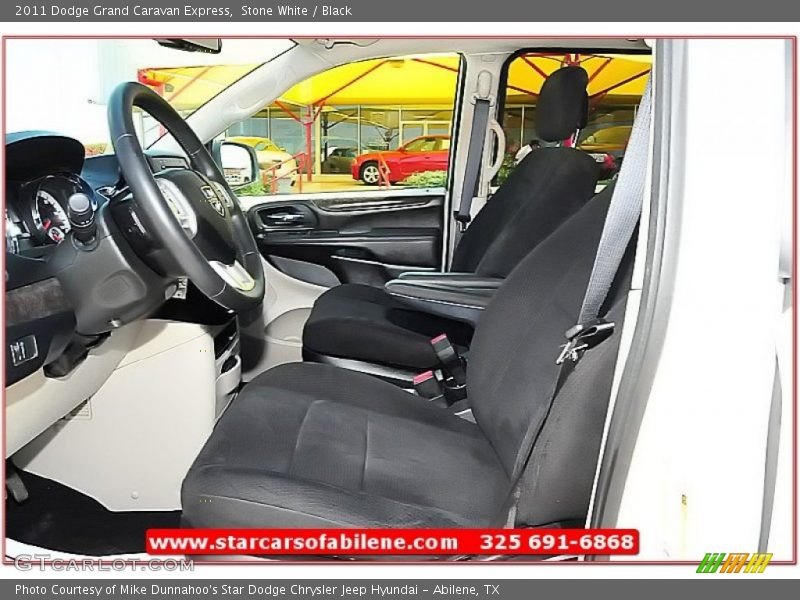 Stone White / Black 2011 Dodge Grand Caravan Express