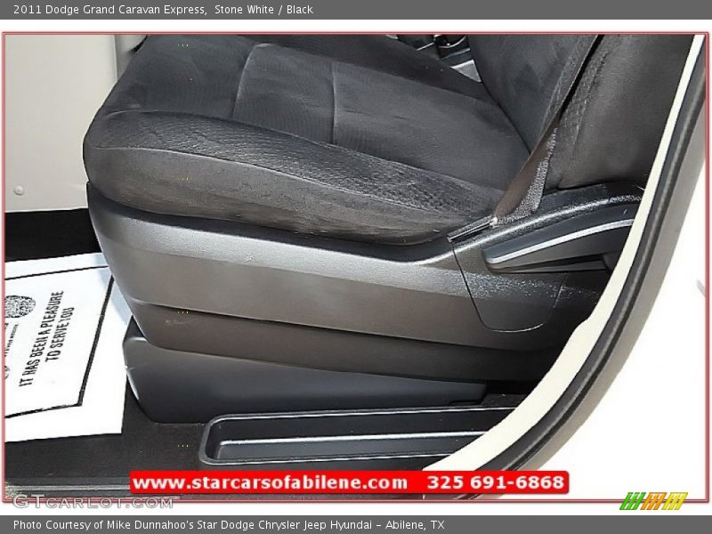 Stone White / Black 2011 Dodge Grand Caravan Express