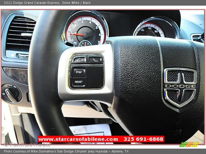 Stone White / Black 2011 Dodge Grand Caravan Express