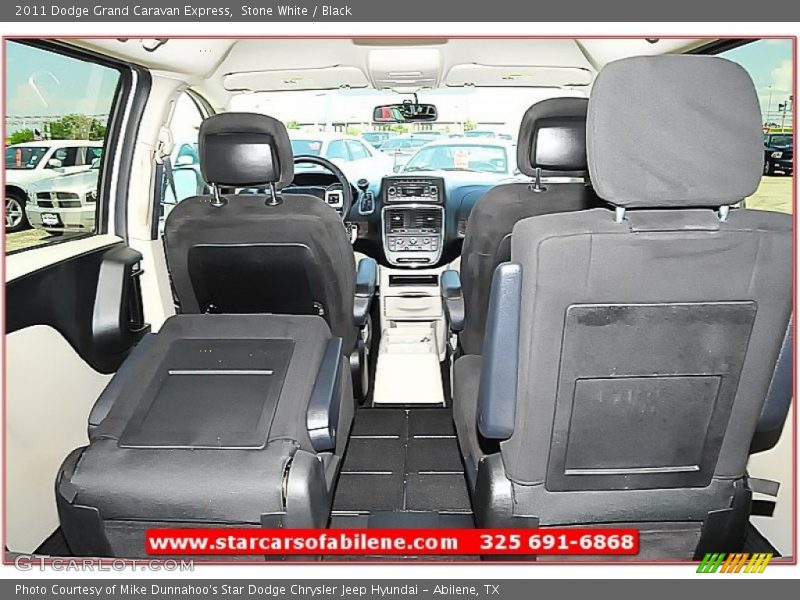 Stone White / Black 2011 Dodge Grand Caravan Express