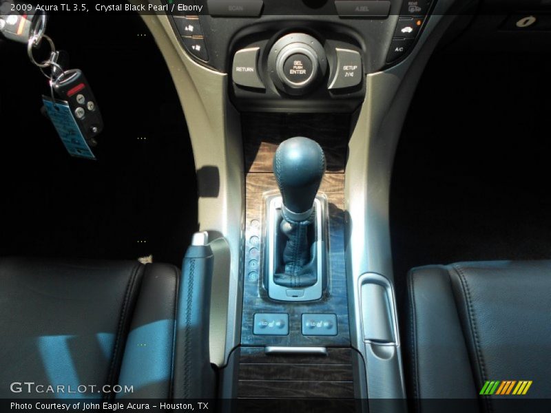 Crystal Black Pearl / Ebony 2009 Acura TL 3.5