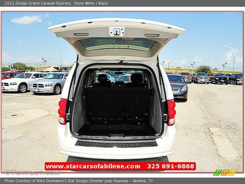 Stone White / Black 2011 Dodge Grand Caravan Express