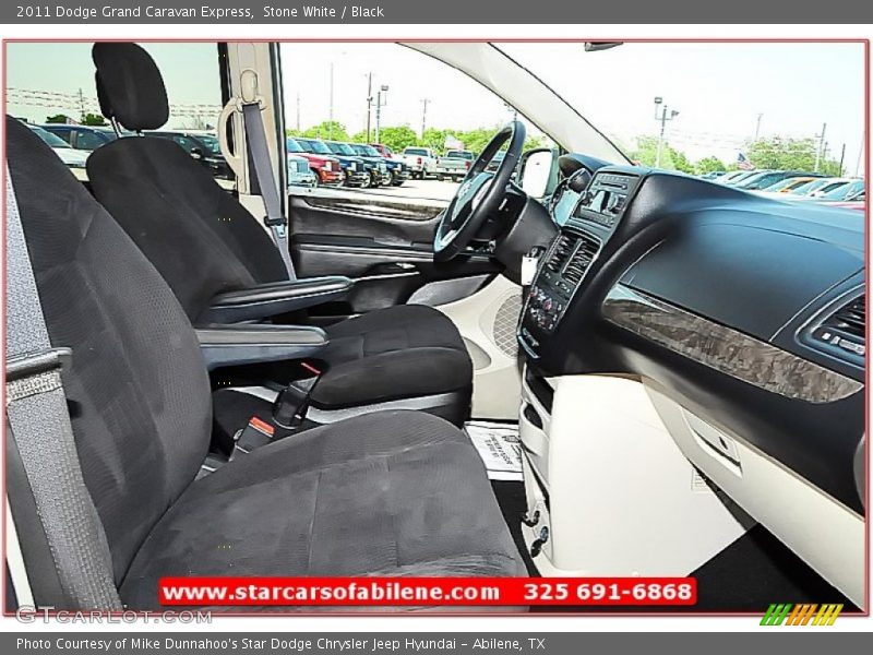Stone White / Black 2011 Dodge Grand Caravan Express