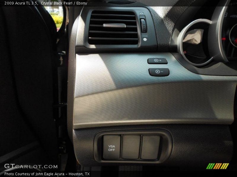 Crystal Black Pearl / Ebony 2009 Acura TL 3.5