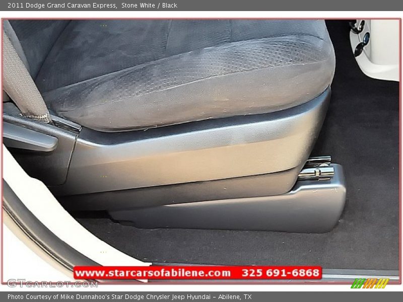 Stone White / Black 2011 Dodge Grand Caravan Express