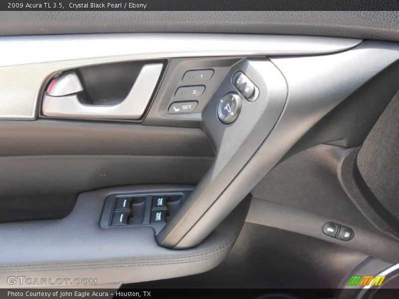Crystal Black Pearl / Ebony 2009 Acura TL 3.5