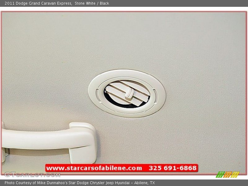 Stone White / Black 2011 Dodge Grand Caravan Express