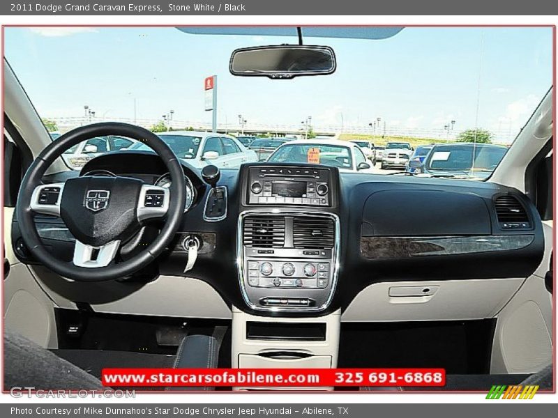 Stone White / Black 2011 Dodge Grand Caravan Express