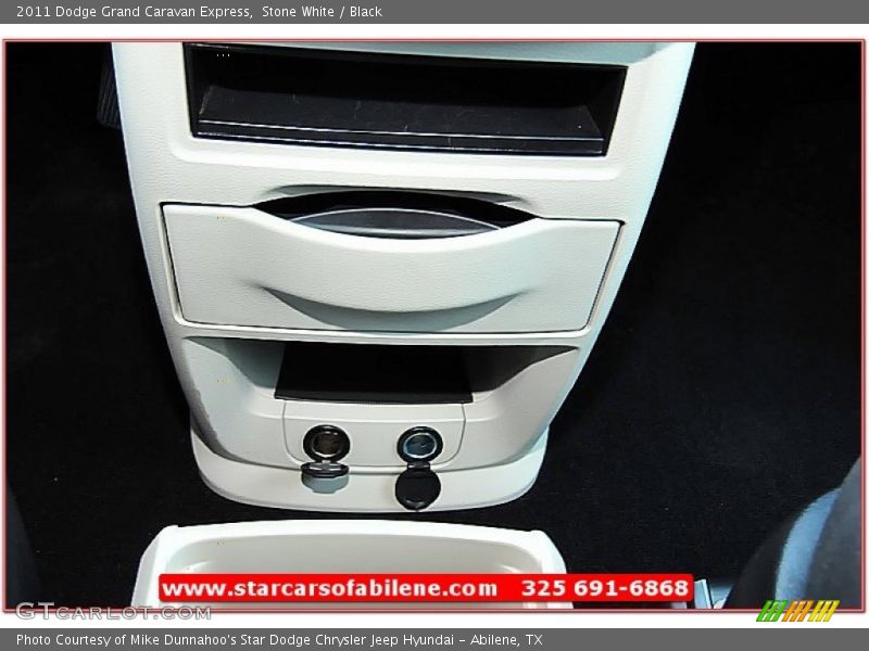 Stone White / Black 2011 Dodge Grand Caravan Express