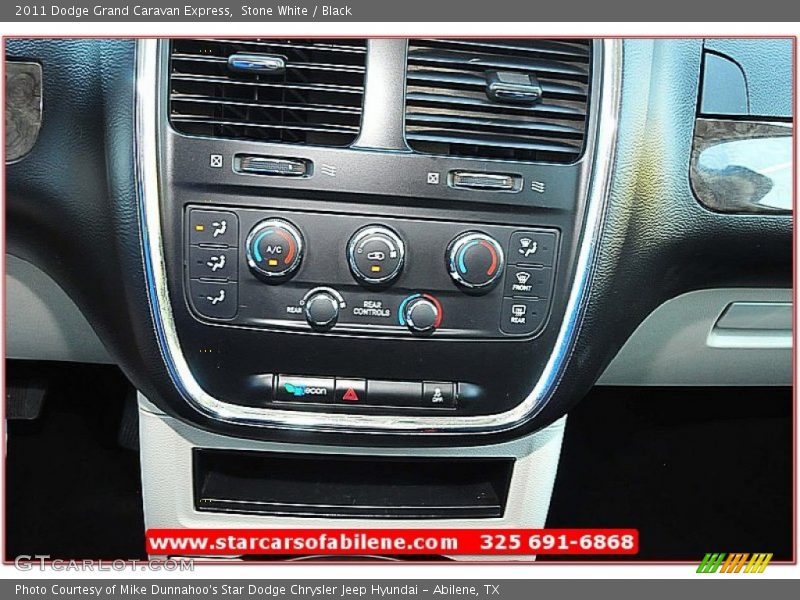 Stone White / Black 2011 Dodge Grand Caravan Express