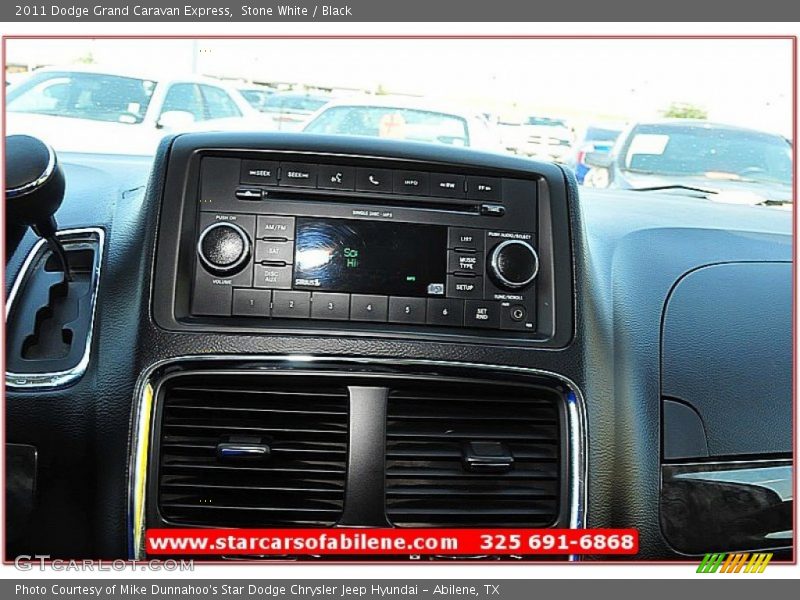 Stone White / Black 2011 Dodge Grand Caravan Express
