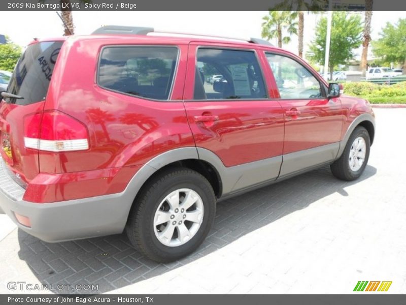 Spicy Red / Beige 2009 Kia Borrego LX V6