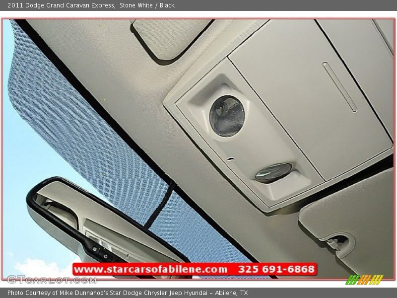 Stone White / Black 2011 Dodge Grand Caravan Express