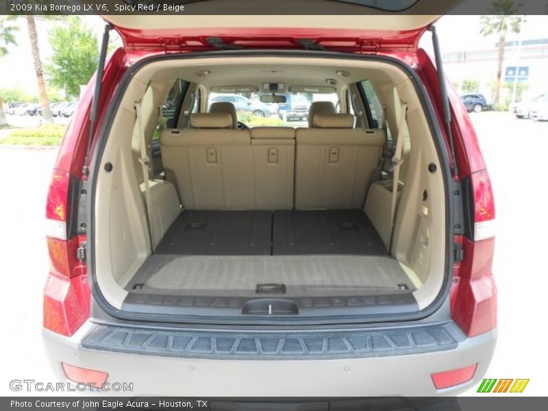 Spicy Red / Beige 2009 Kia Borrego LX V6