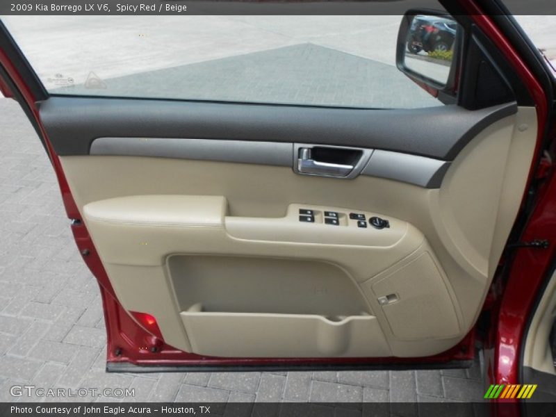 Spicy Red / Beige 2009 Kia Borrego LX V6