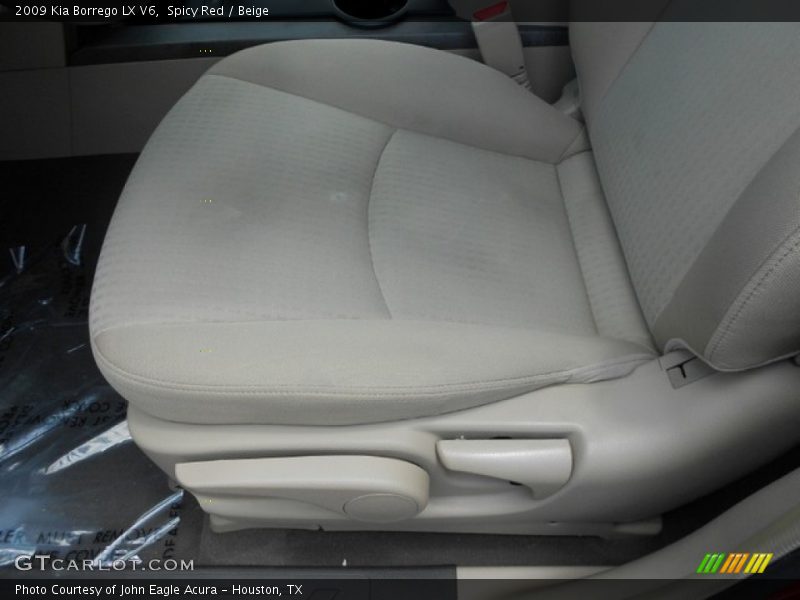 Spicy Red / Beige 2009 Kia Borrego LX V6