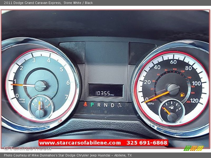 Stone White / Black 2011 Dodge Grand Caravan Express