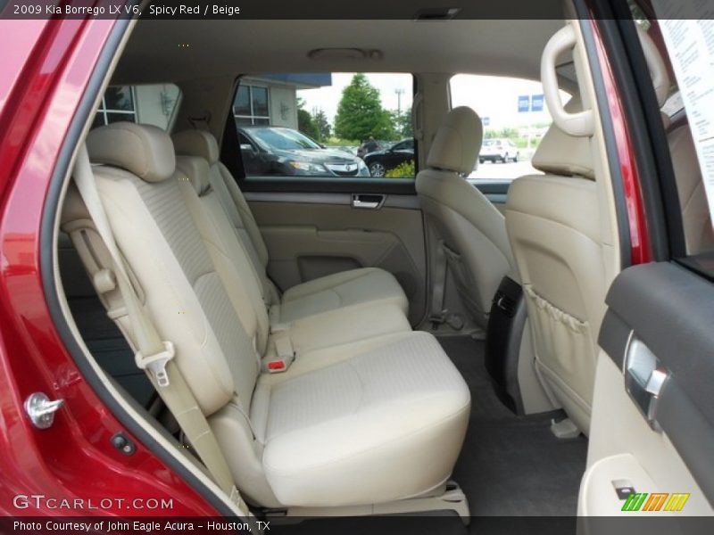 Spicy Red / Beige 2009 Kia Borrego LX V6