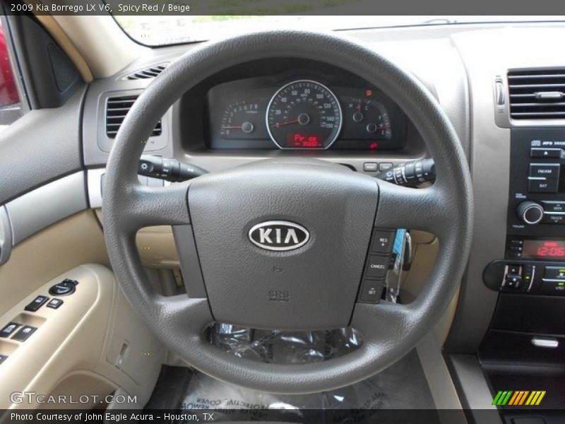 Spicy Red / Beige 2009 Kia Borrego LX V6