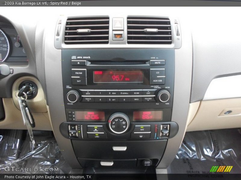 Spicy Red / Beige 2009 Kia Borrego LX V6