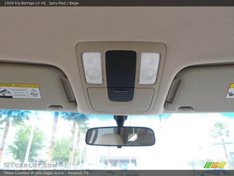 Spicy Red / Beige 2009 Kia Borrego LX V6