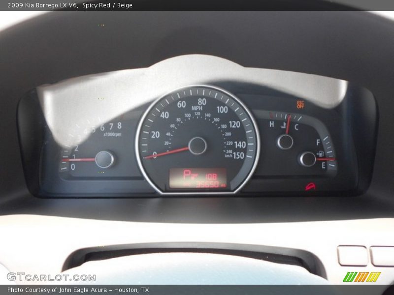 Spicy Red / Beige 2009 Kia Borrego LX V6