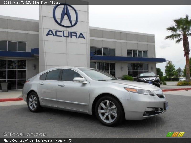 Silver Moon / Ebony 2012 Acura TL 3.5