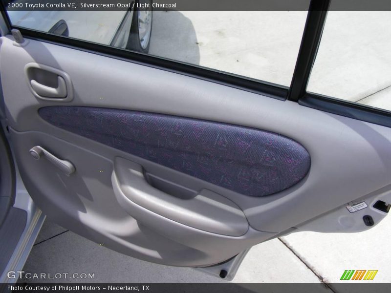 Silverstream Opal / Light Charcoal 2000 Toyota Corolla VE