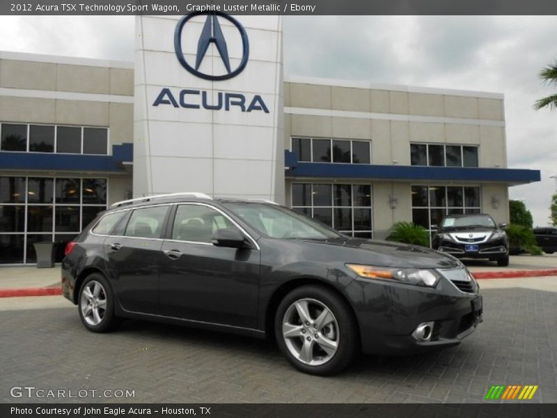 Graphite Luster Metallic / Ebony 2012 Acura TSX Technology Sport Wagon