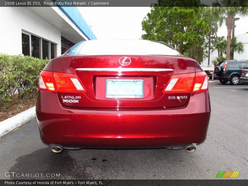 Royal Ruby Red Metallic / Cashmere 2008 Lexus ES 350