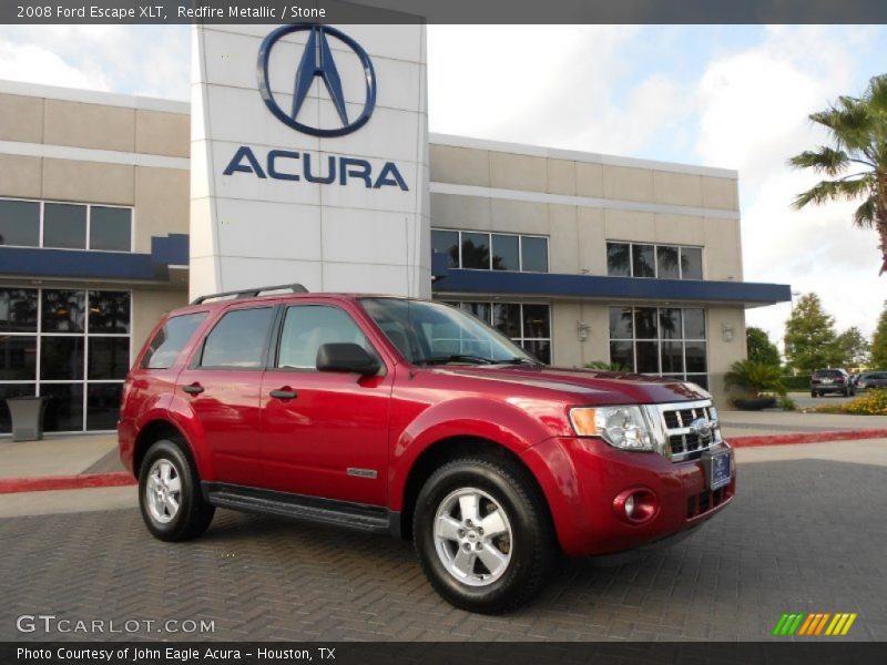 Redfire Metallic / Stone 2008 Ford Escape XLT