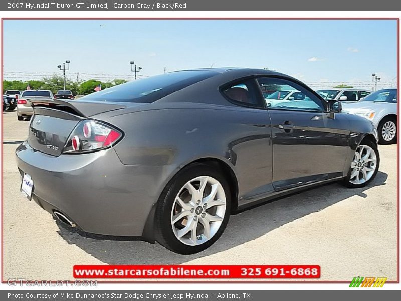 Carbon Gray / Black/Red 2007 Hyundai Tiburon GT Limited