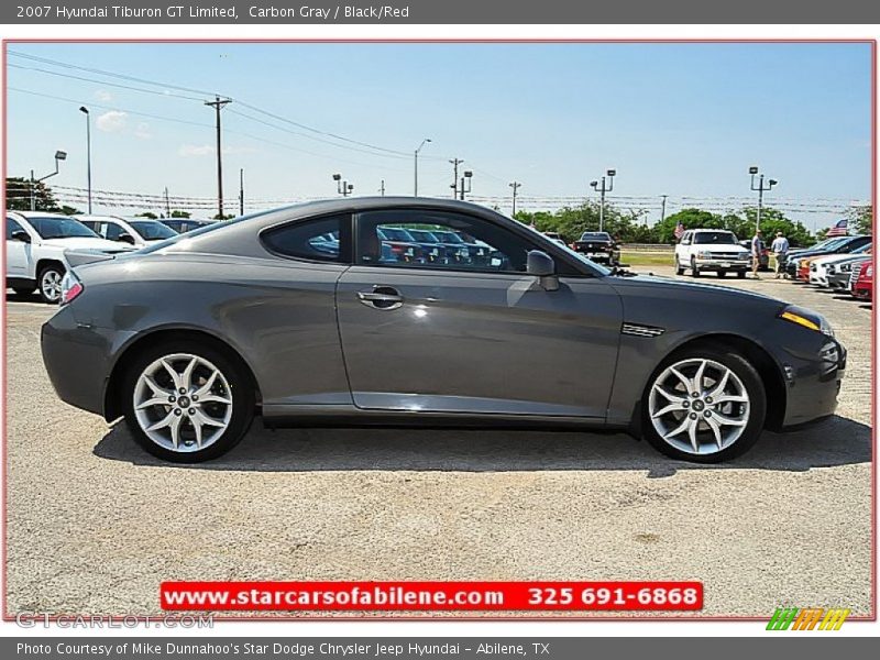 Carbon Gray / Black/Red 2007 Hyundai Tiburon GT Limited