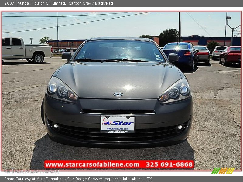 Carbon Gray / Black/Red 2007 Hyundai Tiburon GT Limited