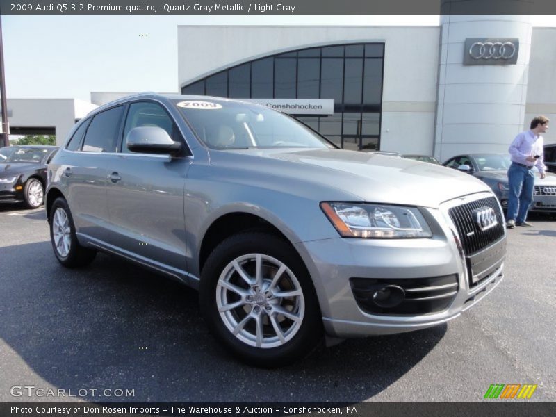 Quartz Gray Metallic / Light Gray 2009 Audi Q5 3.2 Premium quattro