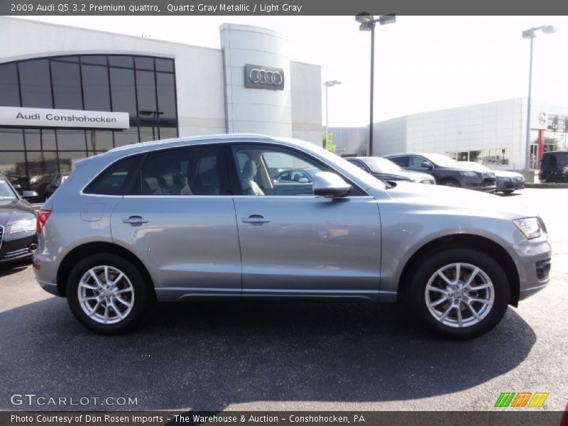 Quartz Gray Metallic / Light Gray 2009 Audi Q5 3.2 Premium quattro