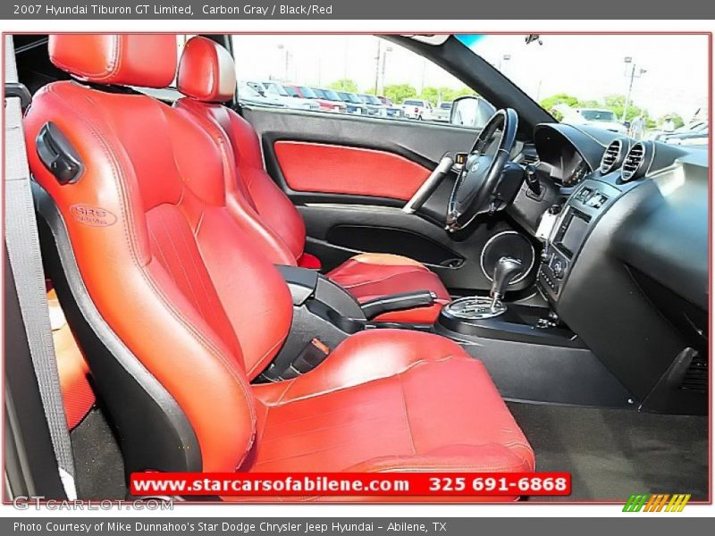 Carbon Gray / Black/Red 2007 Hyundai Tiburon GT Limited
